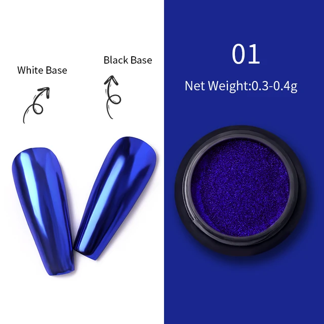 Metallic Color Chrome Nails Powder
