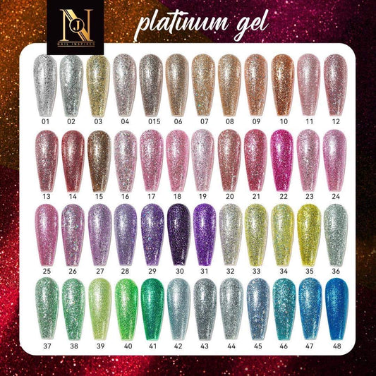 Platinum Glitter Gel Set -48